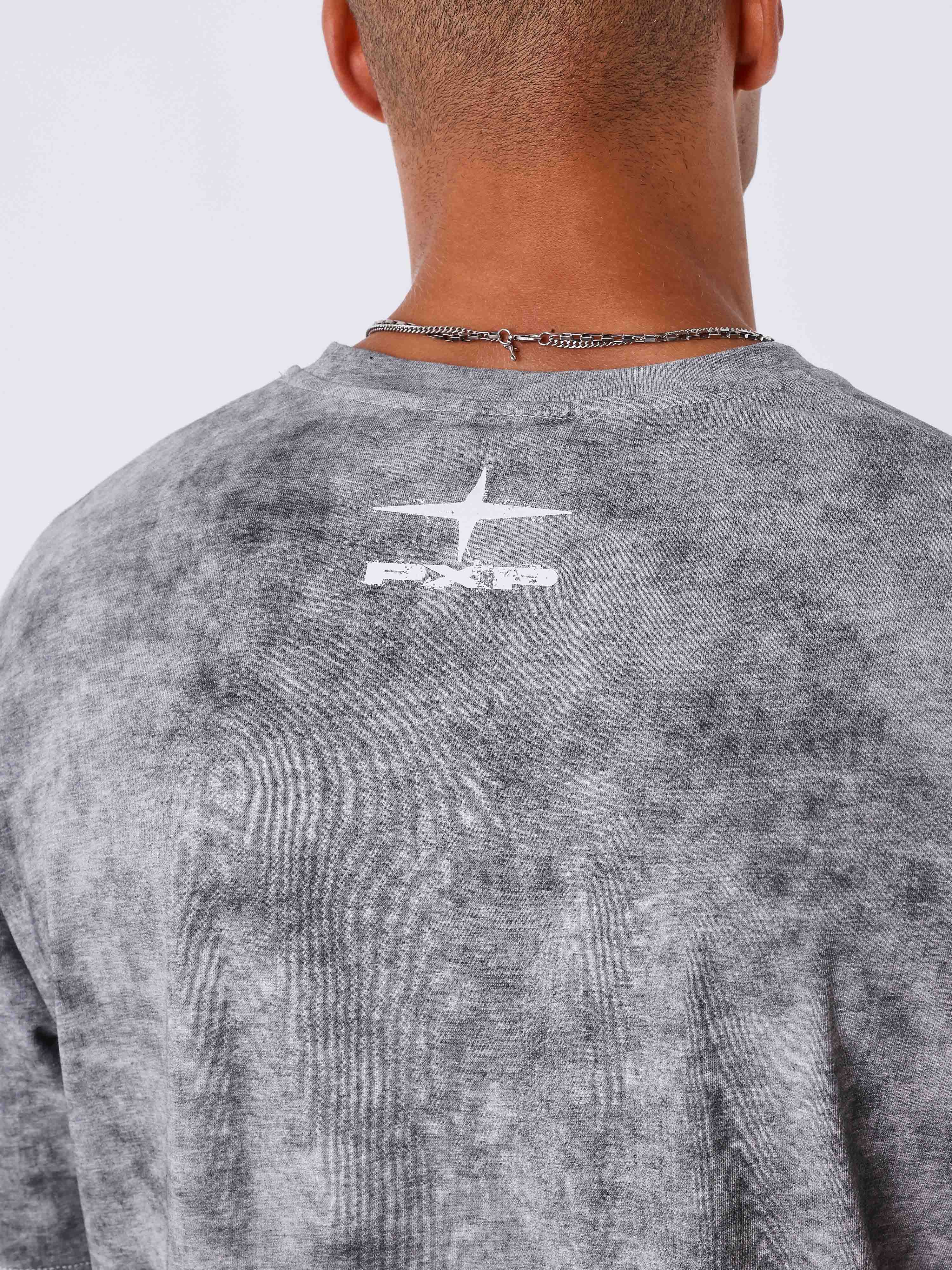 Longsleeve Shirt Vintage Effect Grijs - PXP | LAB10STREETWEAR