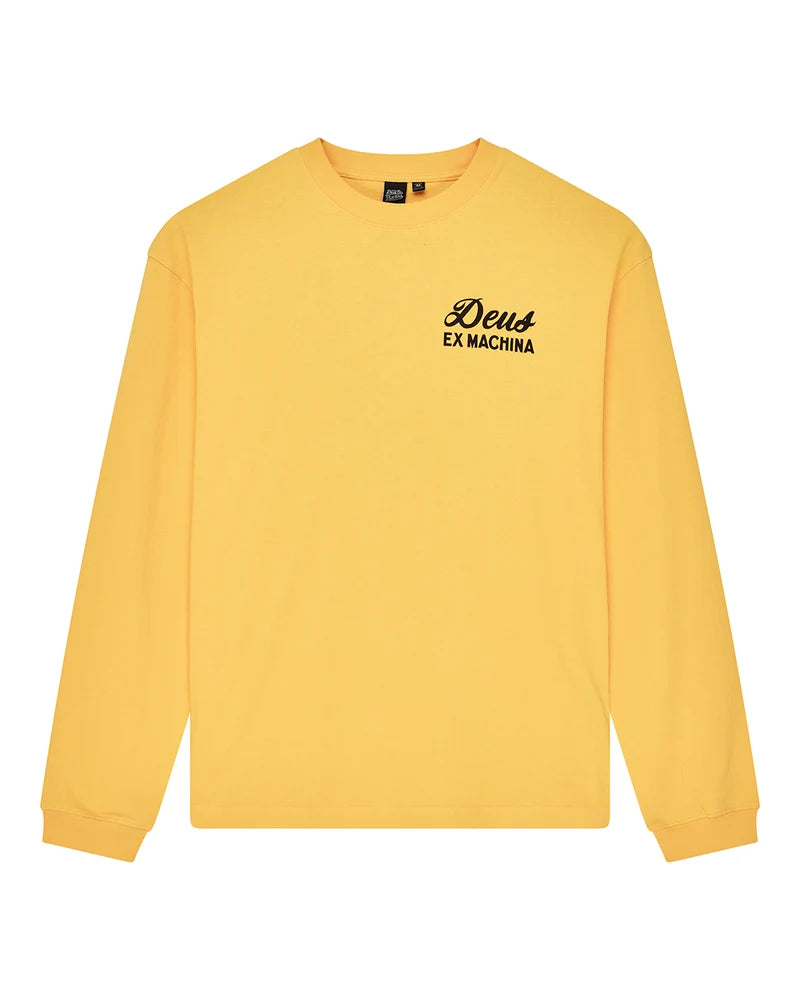 Deus Seoul Sign Longsleeve - Citrus Orange - lab10menswear.nl