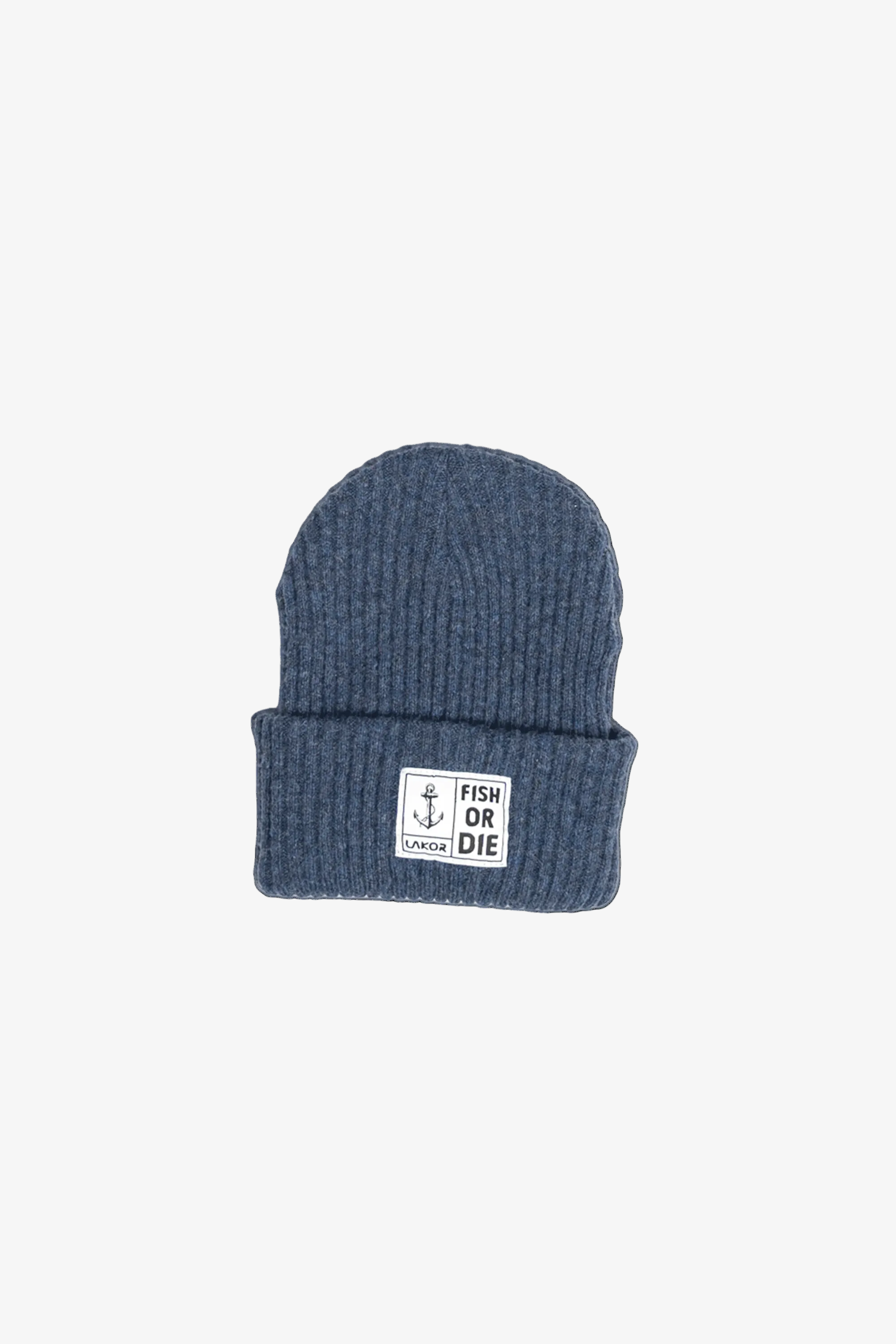 Fish or Die Beanie - Navy - Lakor | LAB10STREETWEAR