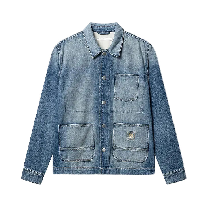Gabba GABbeta Wolv DS0004 LS Overshirt - Dark Blue Denim