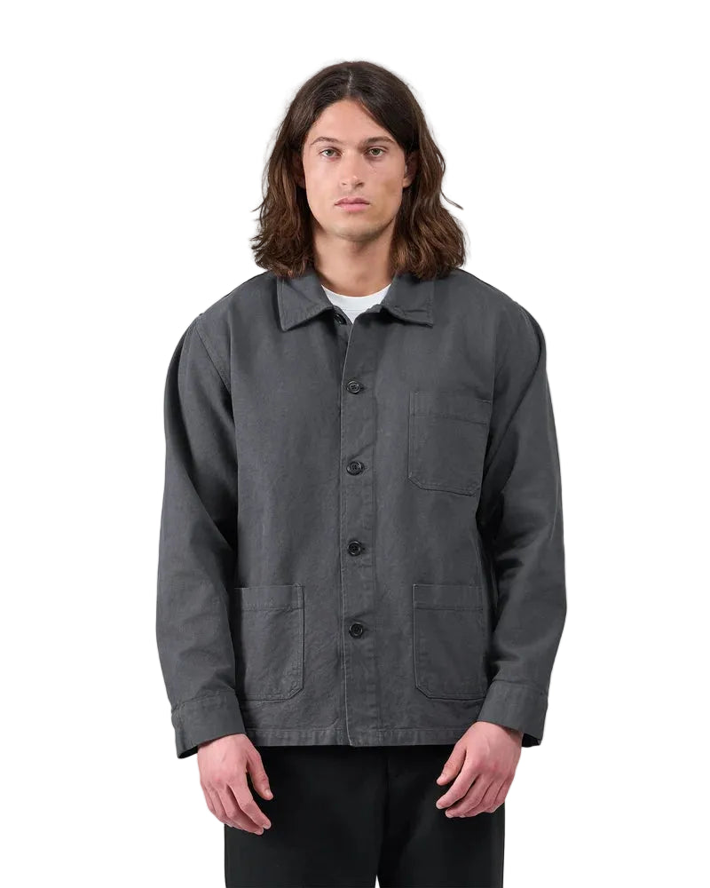 Colorfulstandard Organic Workwear Jacket - Lava Grey -Lab10menswear.nl