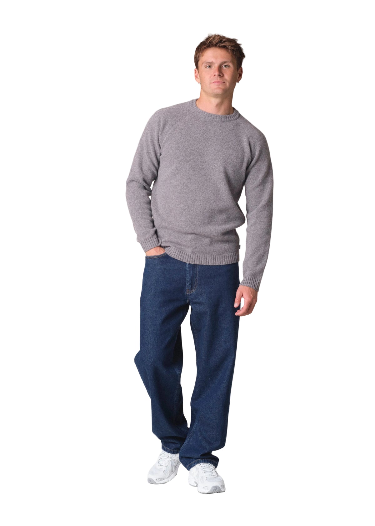 klitmoller Ole Knit - Light Grey - lab10menswear.nl
