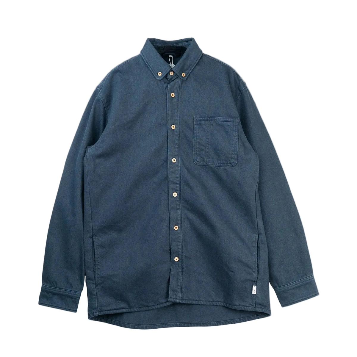 Spork overshirt in donkerblauw met knopen en borstzak