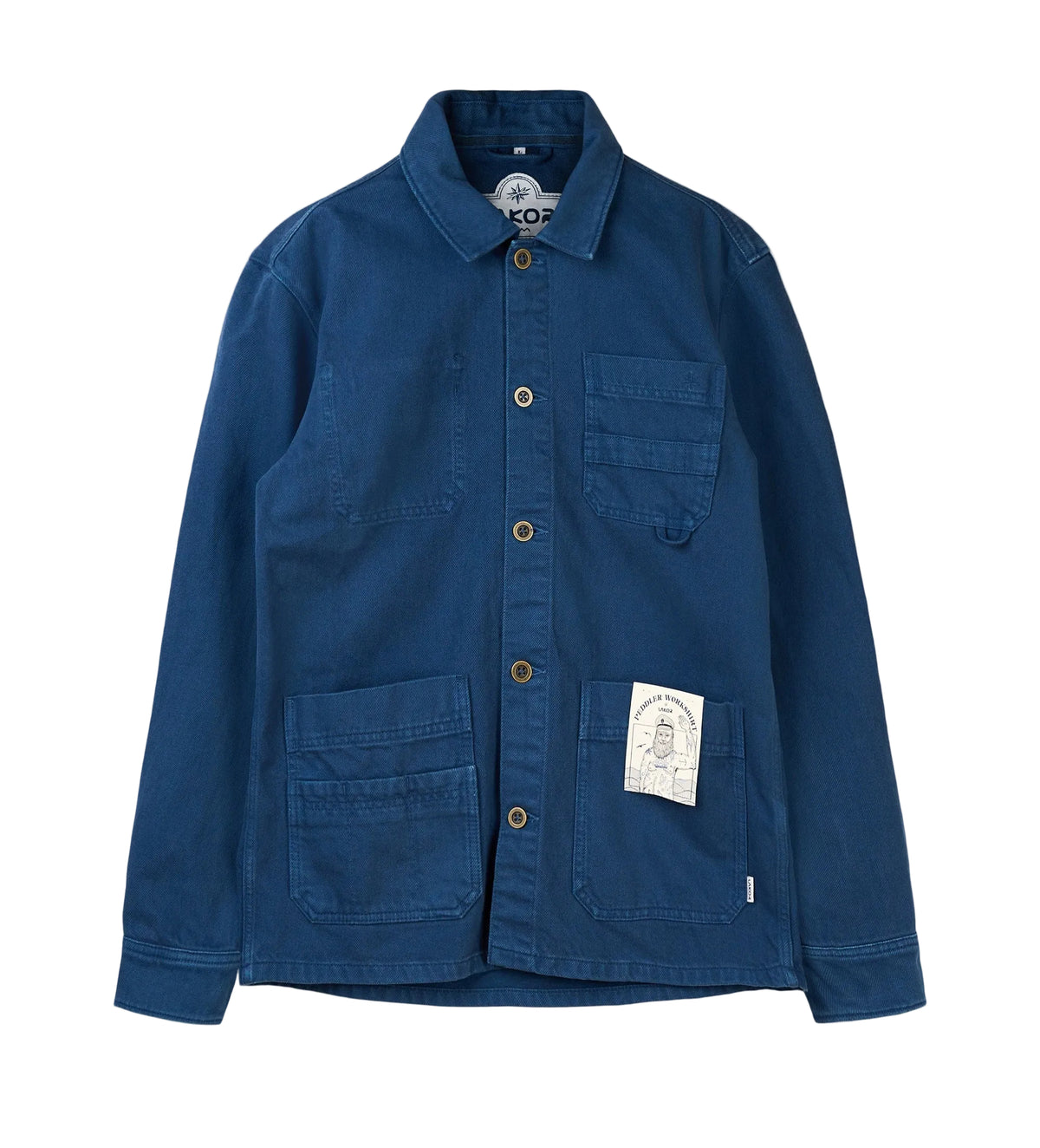lakor Peddler Work Shirt - Insignia Blue - lab10menswear.nl