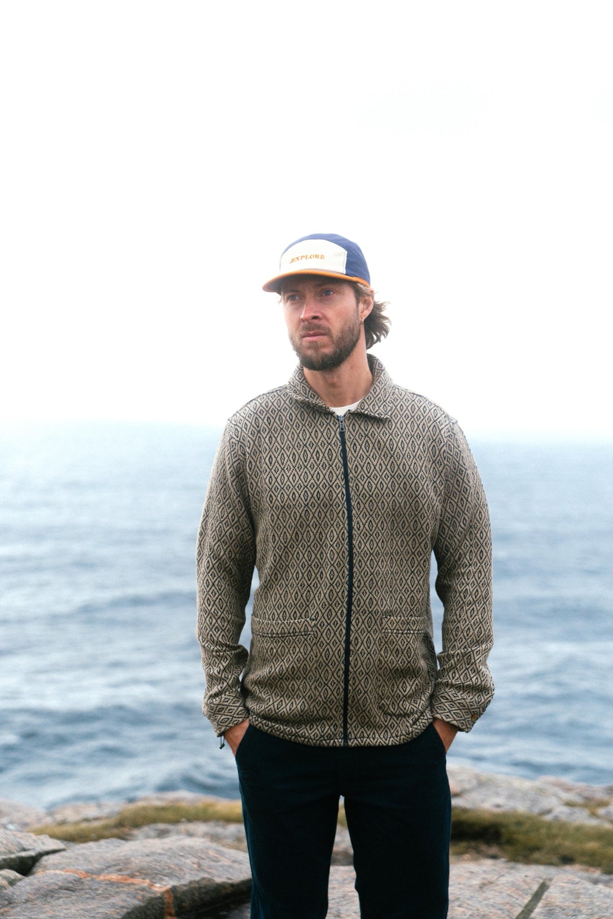 Lakor Net Fix Jacquard Jacket - Blueberry - lab10menswear.nl