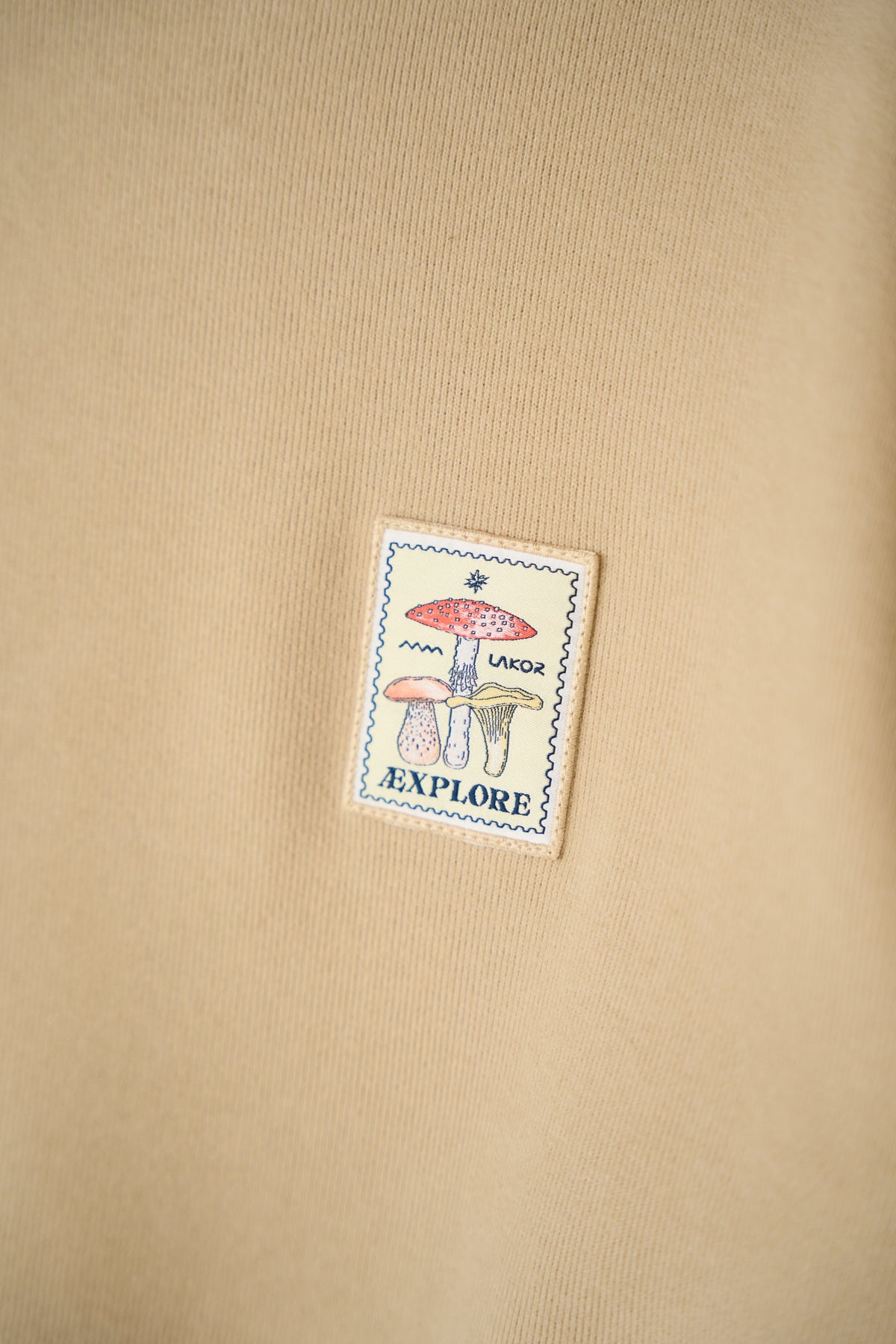 Lakor Mushroom Trio Crewneck - White Pepper - lab10menswear.nl