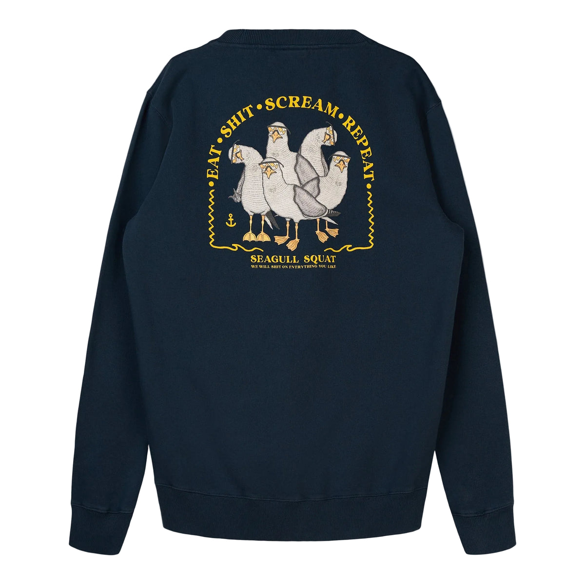 Lakor Seagull Squad Back Crewneck - Blueberry