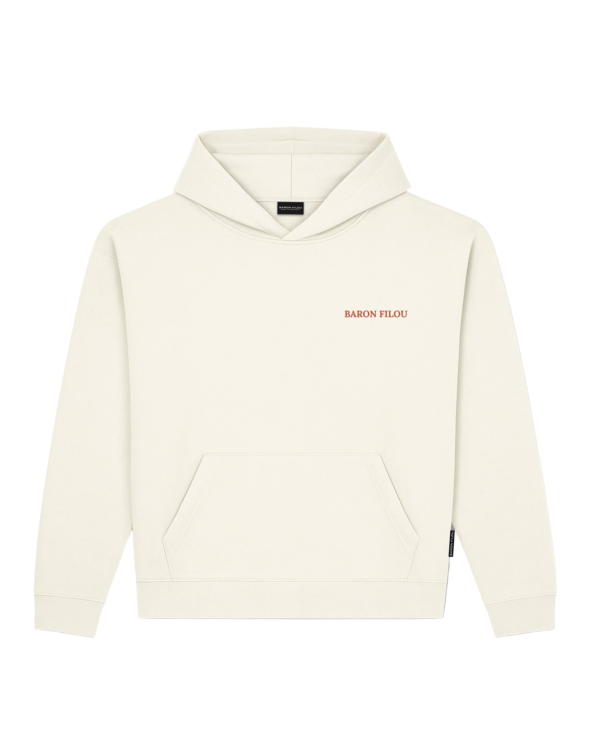 Baron Filou Oversized Backprint Hoodie Snowy Car - Off White
