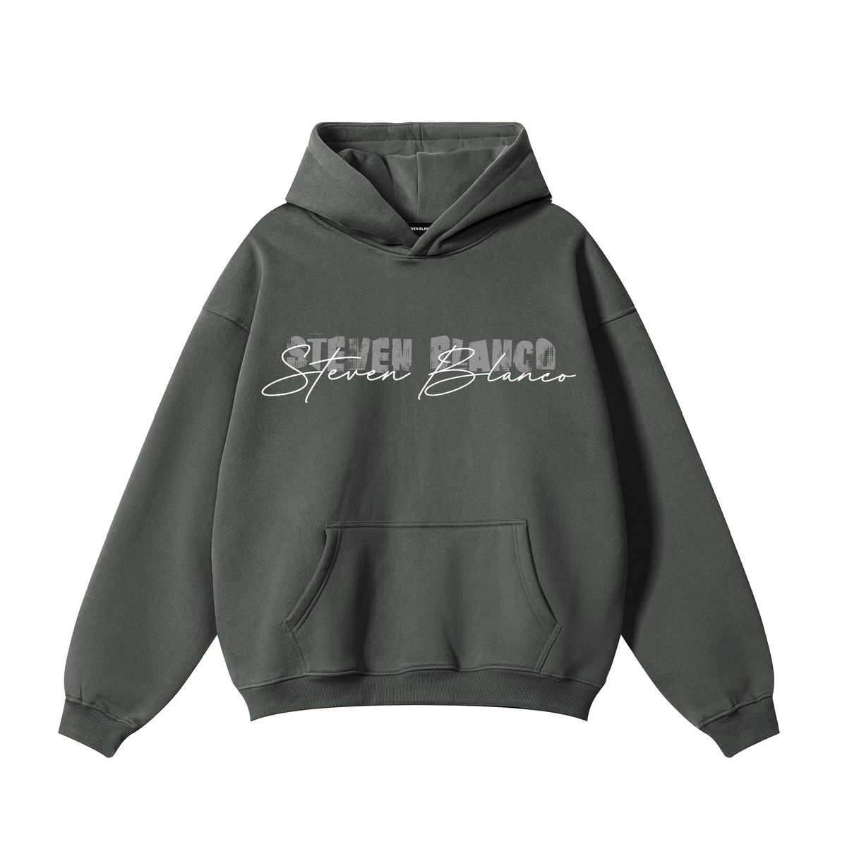 Steven Blanco the easel hoodie grey
