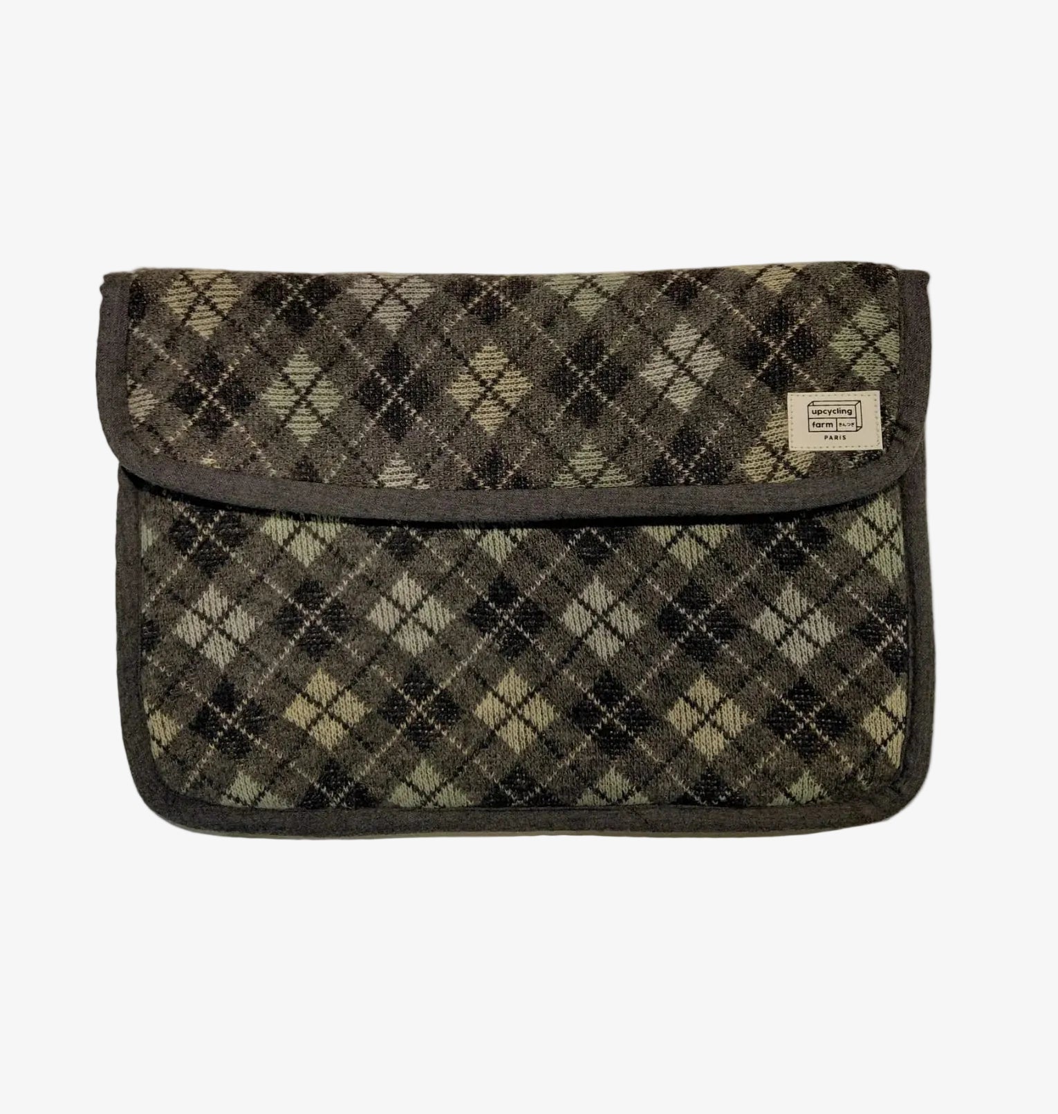 Vintage Recycled Laptop Sleeve - Grey Lines - Lab10 | LAB10STREETWEAR