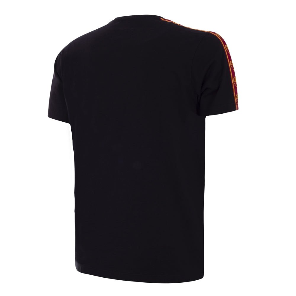 AS Roma Taper T-Shirt Zwart - Copa Football | LAB10STREETWEAR