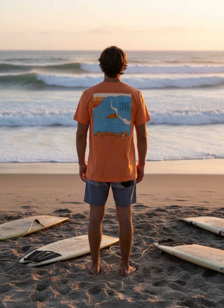 Barrel T-Shirt - Oranje - Lightning Bolt | LAB10STREETWEAR