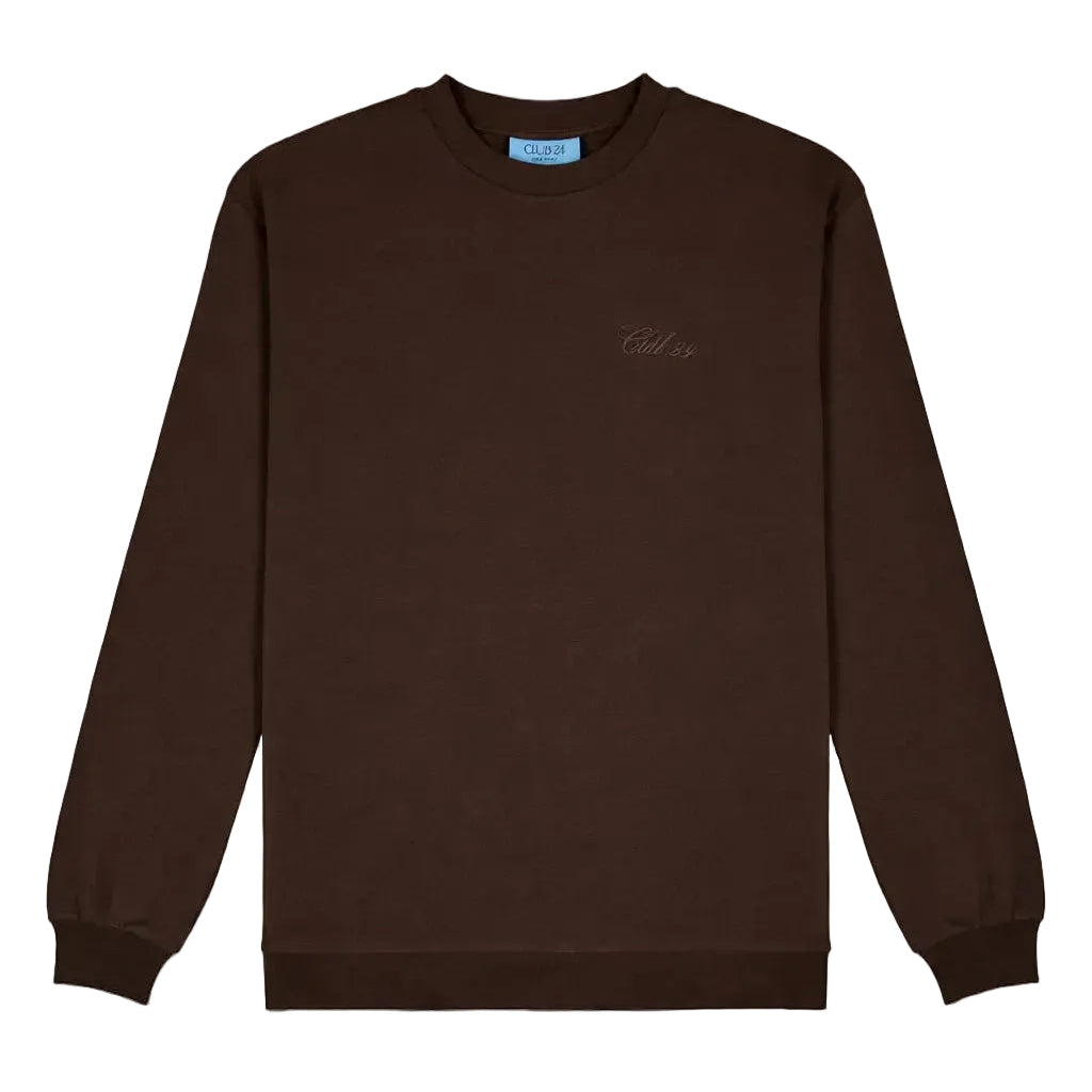 Club 24 Essential Longsleeve - Club chocolate - lab10menswear.nl