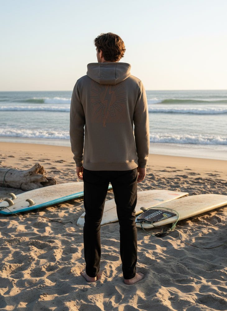Energy Board Hoodie - Grijs - Lightning Bolt | LAB10STREETWEAR