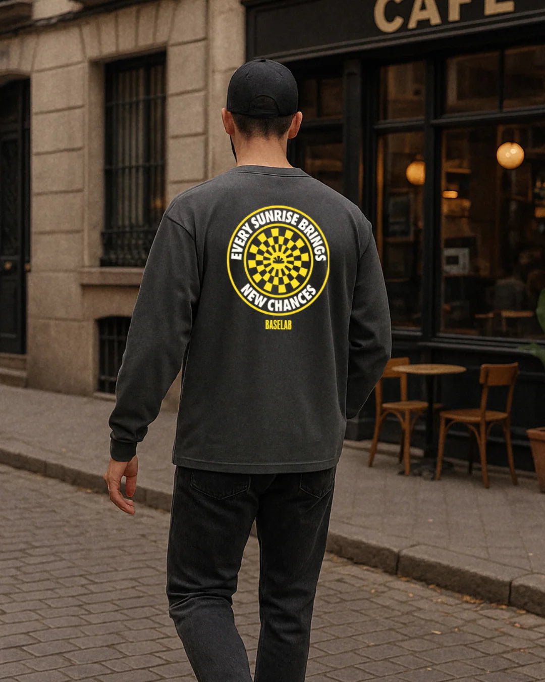 Infinite Longsleeve - Donkergrijs - Baselab | LAB10STREETWEAR