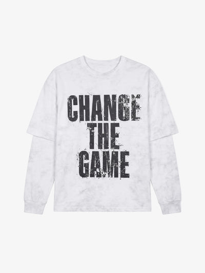 Longsleeve Shirt Vintage Effect Wit - PXP | LAB10STREETWEAR