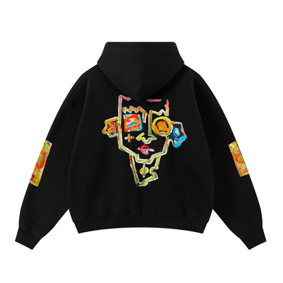 Steven Blanco A Paleta Zip-Up Hoodie - Black