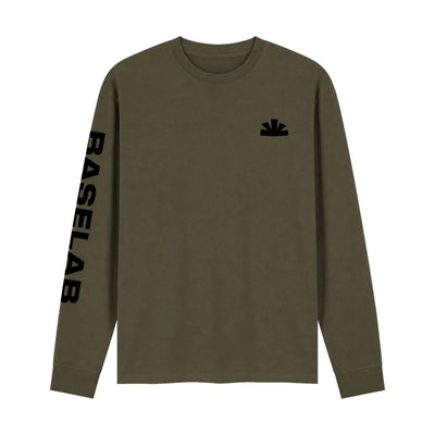 Baselab ascent longsleeve army green - lab10menswear.nl