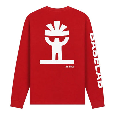 Baselab ascent longsleeve red - lab10menswear.n
