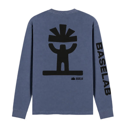 Baselab Ascent Longsleeve - Vintage Blue - lab10menswear.nl