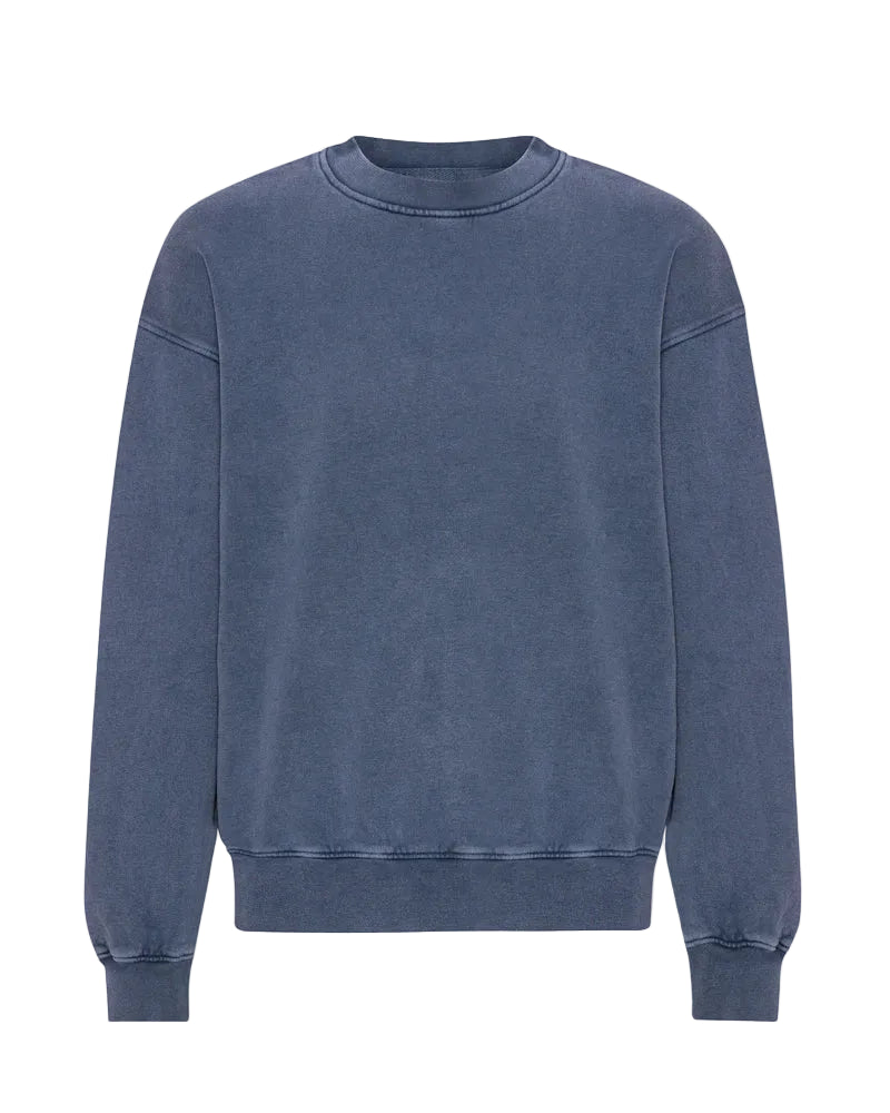 Colorfulstandard Organic Oversized Crew - Neptune Blue -lab10menswear.nl