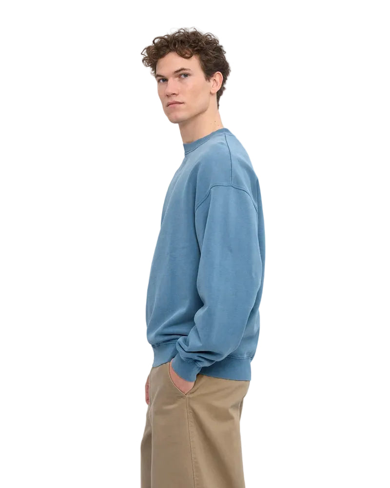 Colorfulstandard Organic Oversized Crew - Faden Indigo -lab10menswear.nl