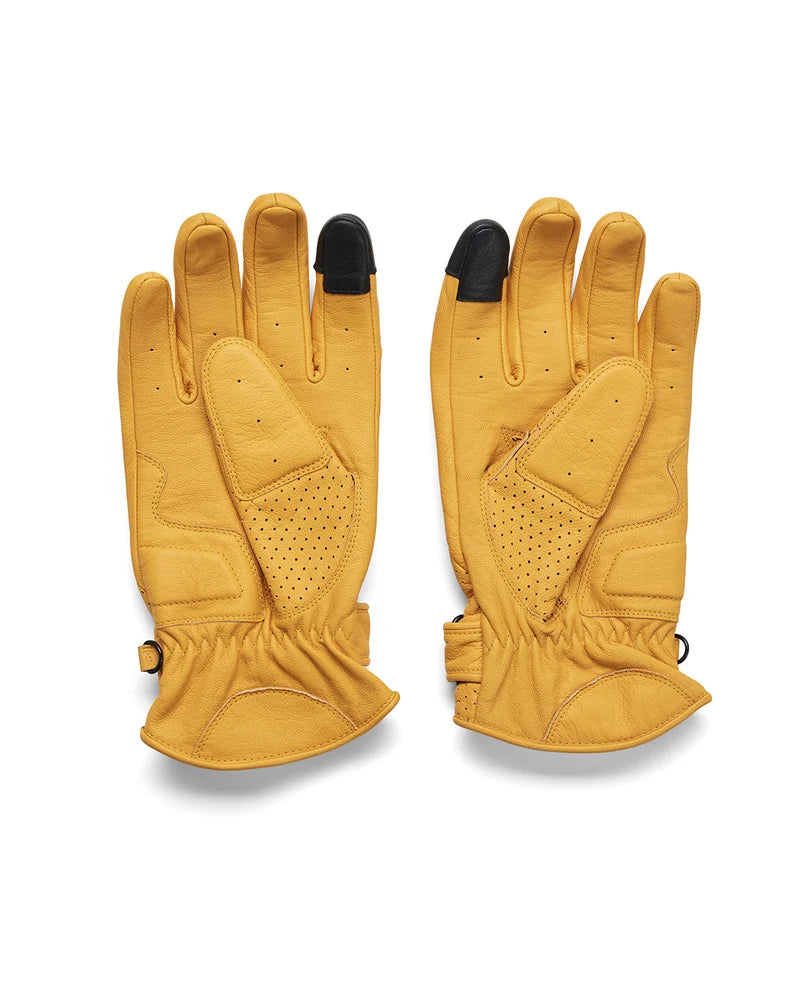 Deus riders friend gloves yellow - lab10menswear.nl
