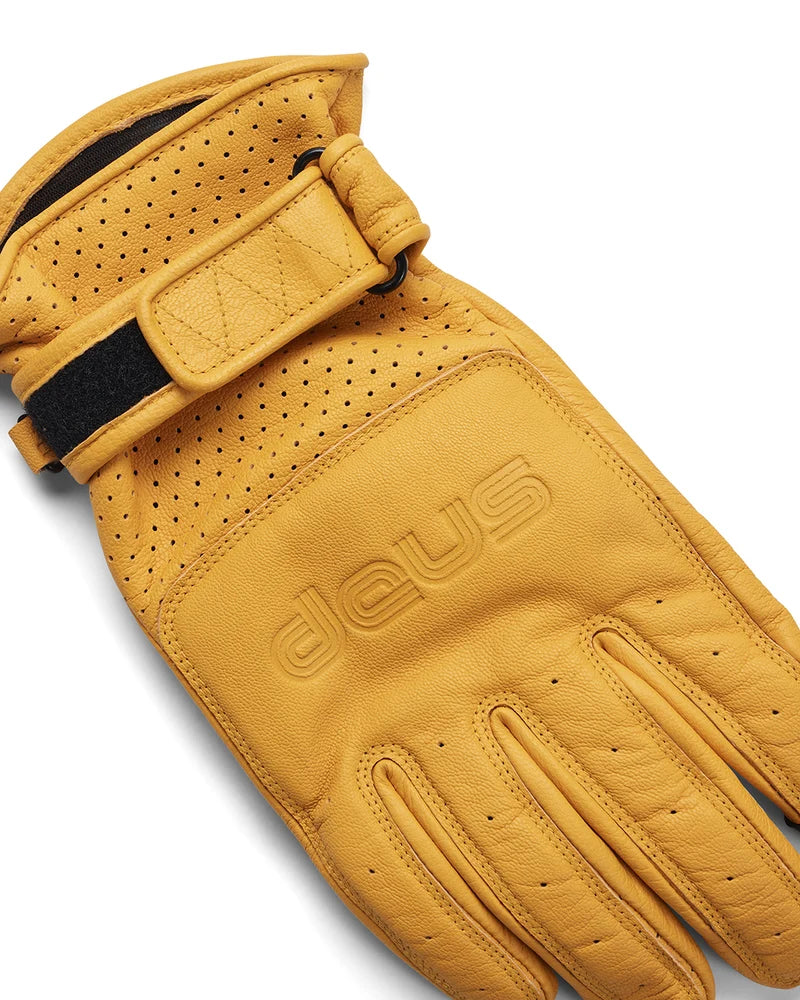 Deus riders friend gloves yellow - lab10menswear.nl