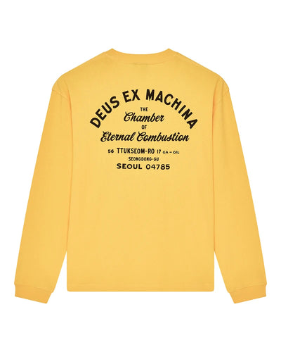 Deus Seoul Sign Longsleeve - Citrus Orange - lab10menswear.nl