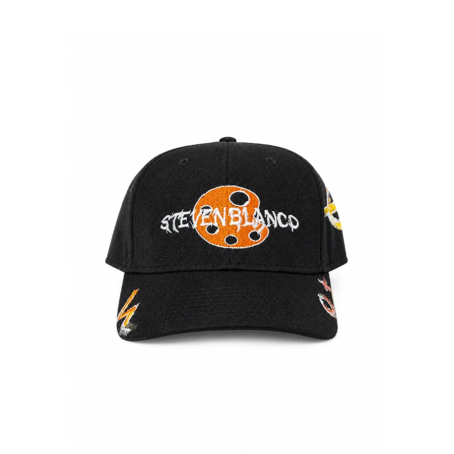 Steven blanco Cap Embroidered Black