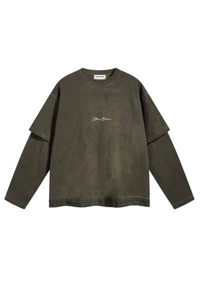 steven blanco Frames Double Sleeve T-Shirt Green
