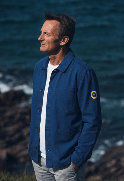 Nacre Work Jacket (c_twill®) - Blauw - Ecmo | LAB10STREETWEAR
