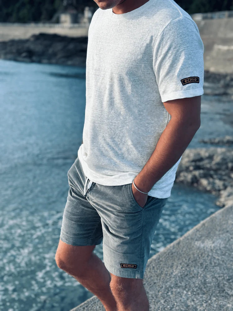 Corduroy Badge Shorts - Groen - Ecmo | LAB10STREETWEAR