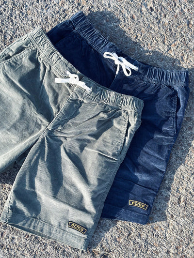 Corduroy Badge Shorts - Groen - Ecmo | LAB10STREETWEAR