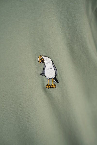 Mini Flipping the Bird T-Shirt - Sea Spray - Lakor | LAB10STREETWEAR