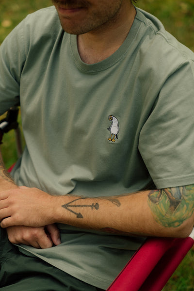 Mini Flipping the Bird T-Shirt - Sea Spray - Lakor | LAB10STREETWEAR