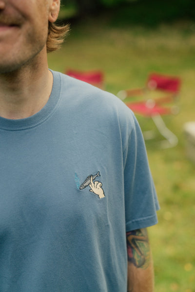 Mini Smoking Fish Hand T-Shirt - Bering Sea - Lakor | LAB10STREETWEAR