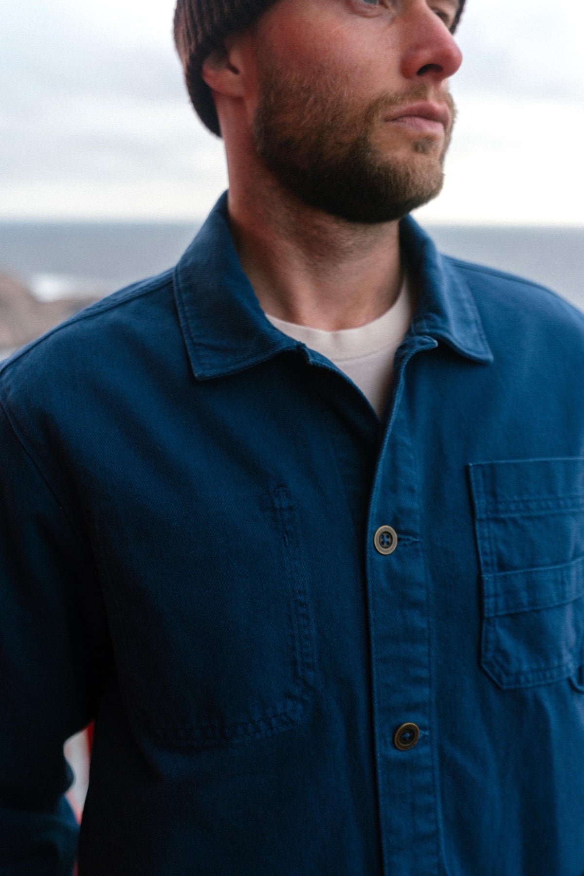 lakor Peddler Work Shirt - Insignia Blue - lab10menswear.nl