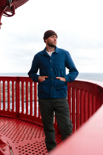 lakor Peddler Work Shirt - Insignia Blue - lab10menswear.nl