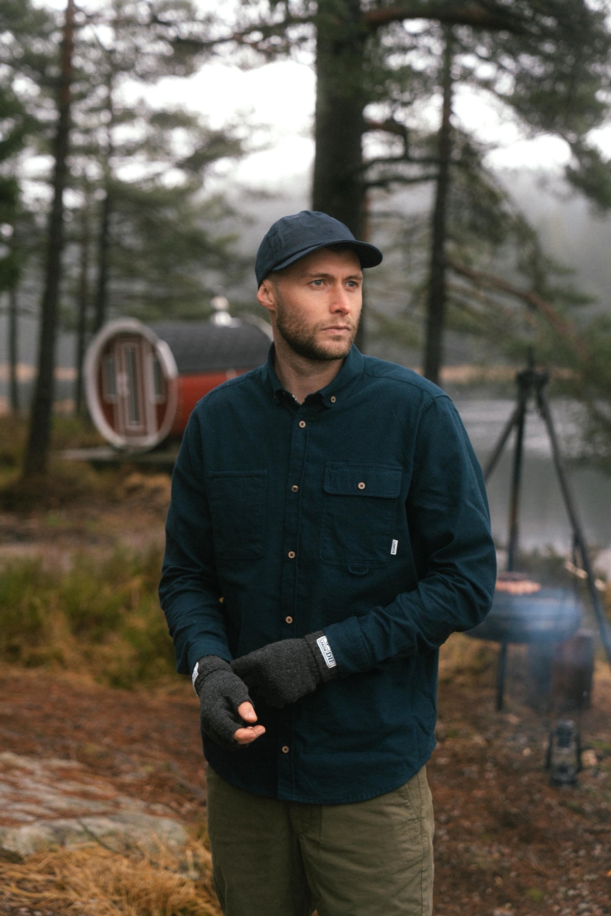 Lakor Moleskin Shirt - Blueberry