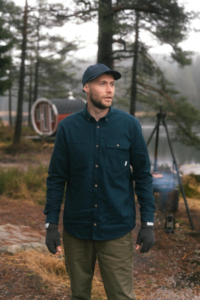 Lakor Moleskin Shirt - Blueberry