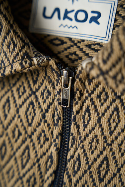 Lakor Net Fix Jacquard Jacket - Blueberry - lab10menswear.nl