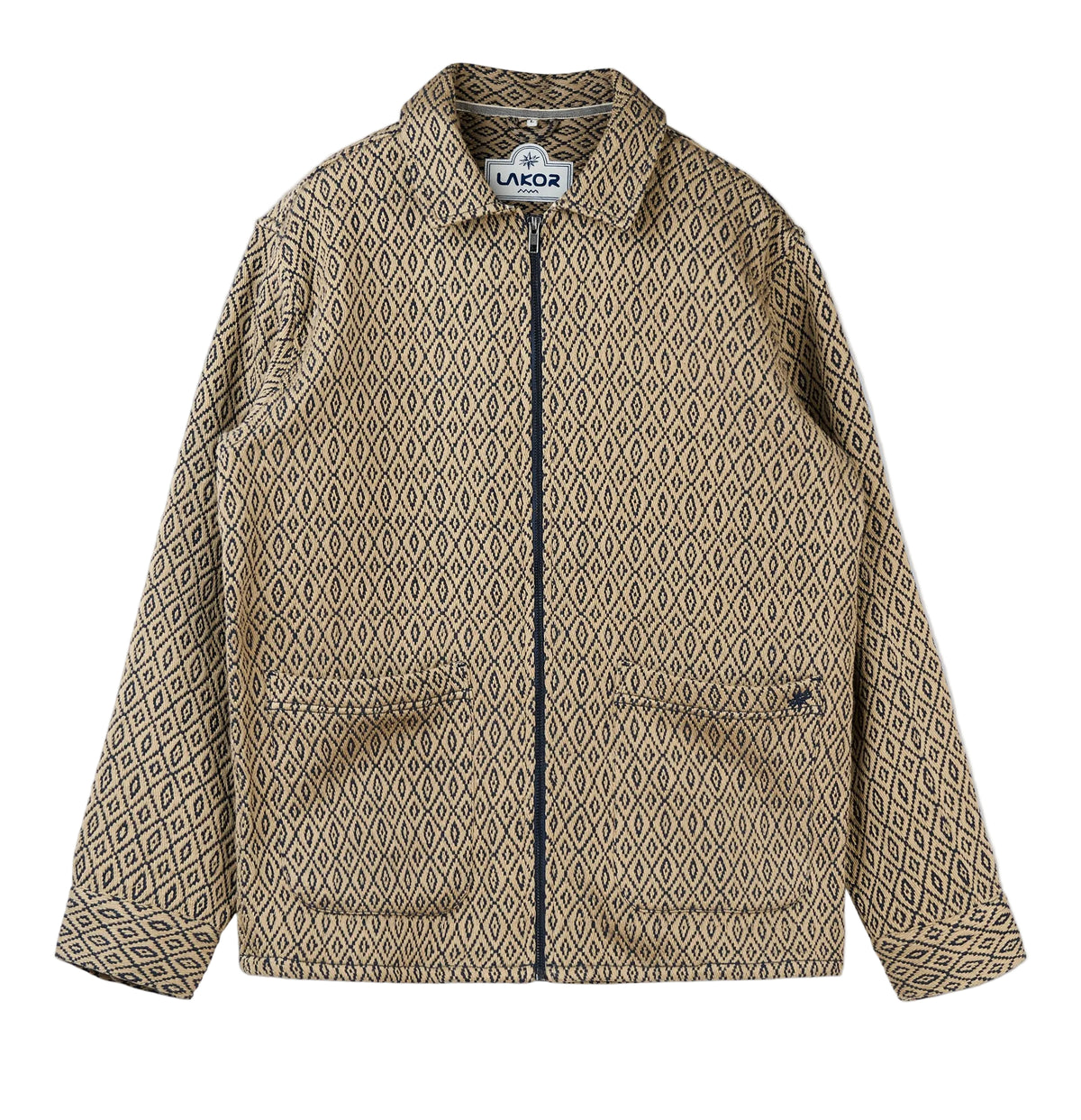 Lakor Net Fix Jacquard Jacket - Blueberry - lab10menswear.nl