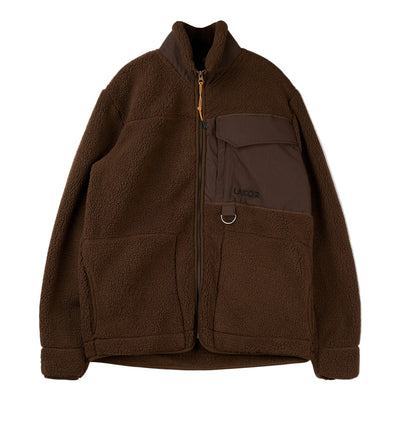 Lakor Bear Sherpa Jacket - Coffee Bean - lab10menswear.nl