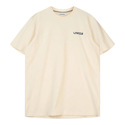Lakor Salmon Surfer T-shirt - Rainy Day - lab10menswear.nl