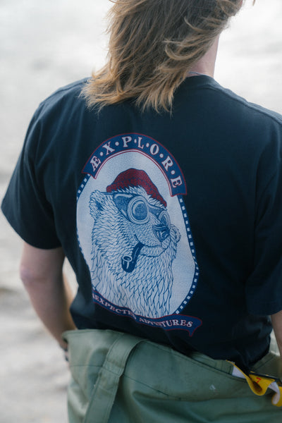 Lakor Ice Bear Adventure T-shirt - Blueberry - lab10menswear.nl