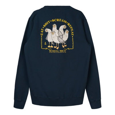 Lakor Seagull Squad Back Crewneck - Blueberry