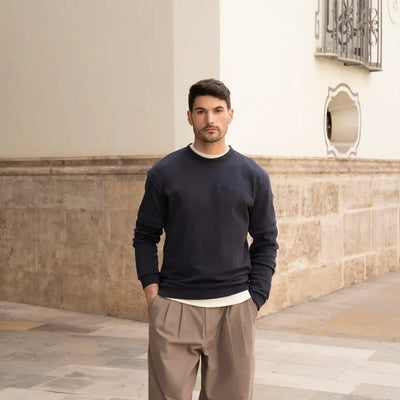 Club 24 Essential Longsleeve - Black Navy - lab10menswear.nl