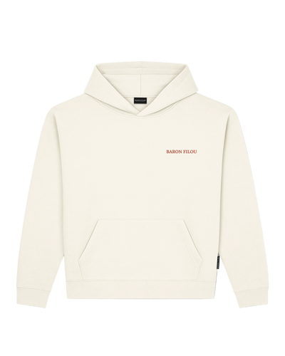 Baron Filou Oversized Backprint Hoodie Snowy Car - Off White