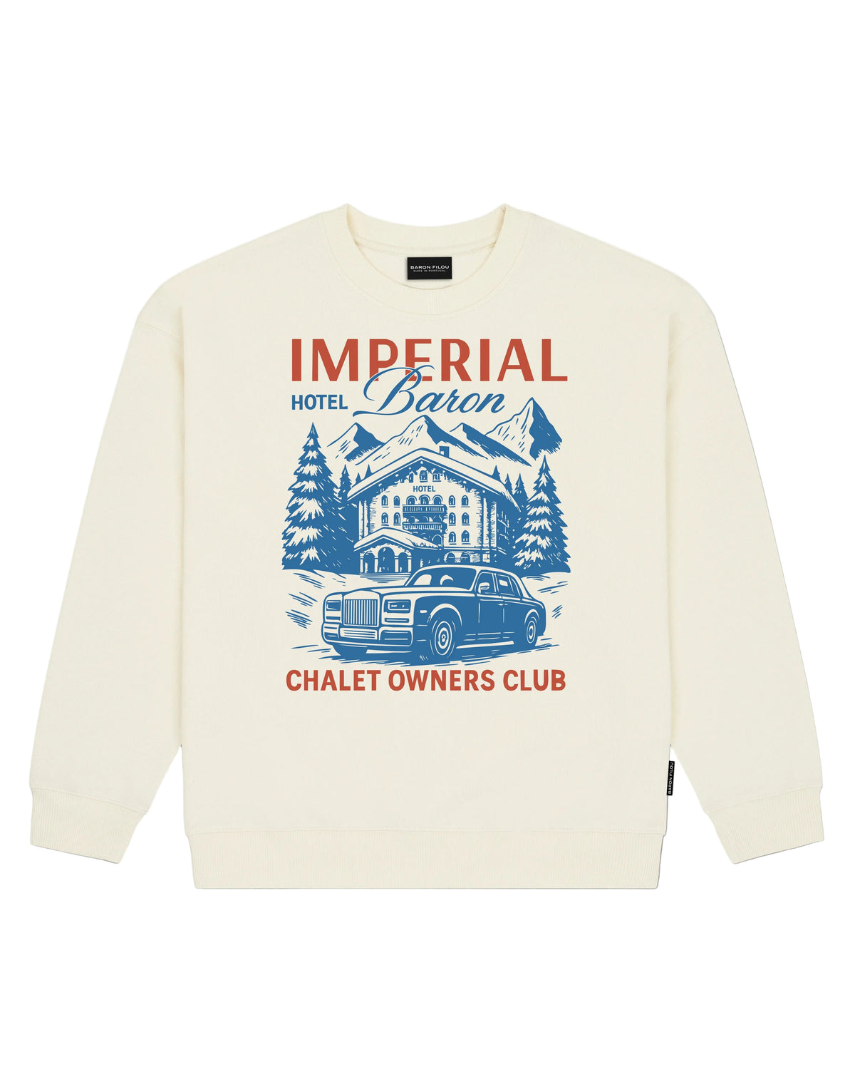 Baron Filou Oversized Pullover Imperial Hotel - Off White